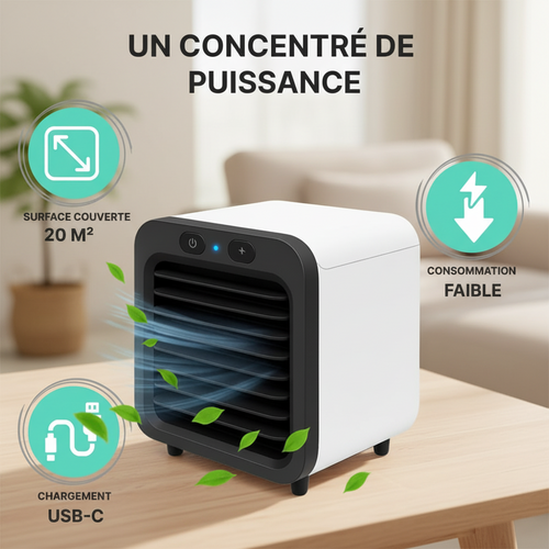Mini Climatiseur Portable de Bureau